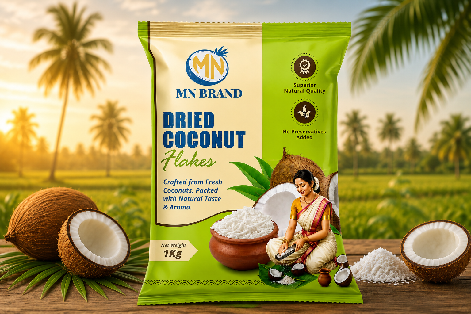 Sri Vinayaka Industry premium coconut flakes and desiccated coconut powder